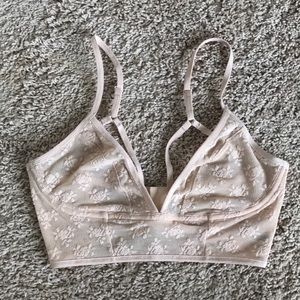 Free people underwire nude cage bralette